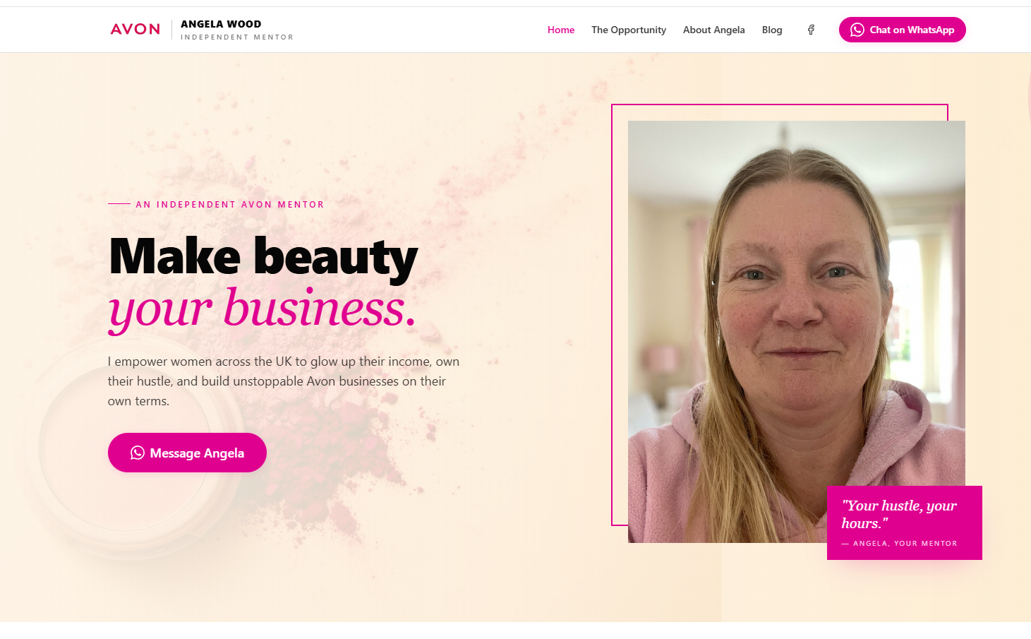Angela Wood — Avon. desktop preview