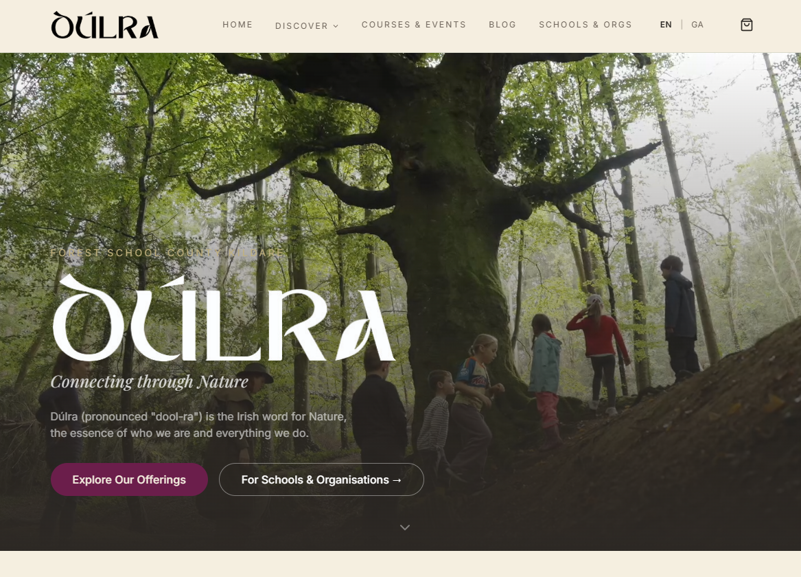 Dúlra. desktop preview