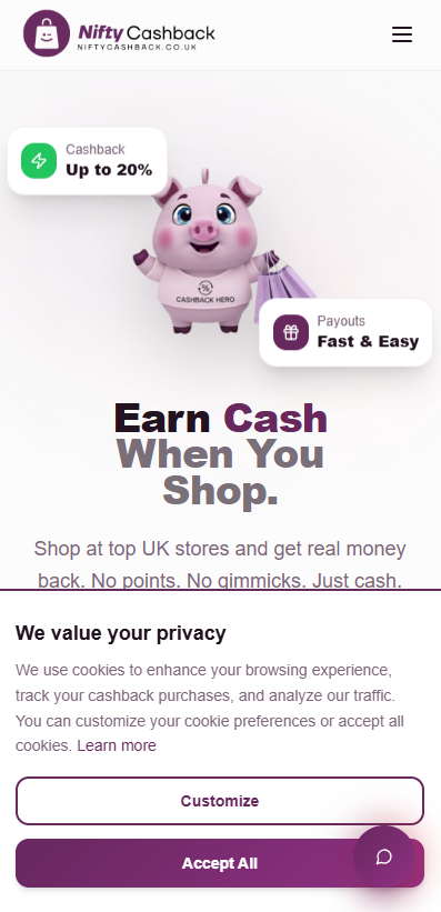 Nifty Cashback mobile